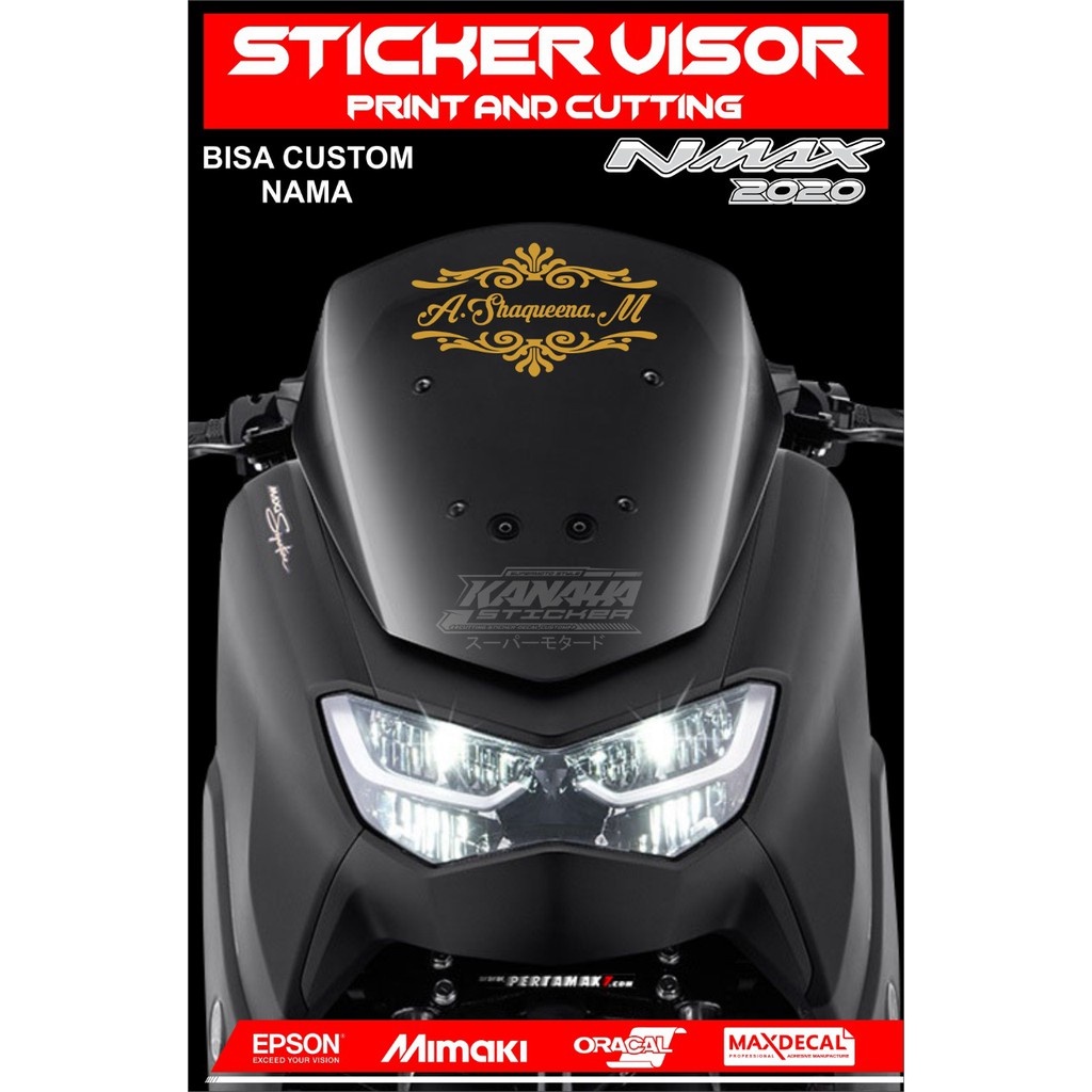 Sticker Cutting Visor Nmax New 2020 / Nmax 2021 / Nmax OId / Custom Nama