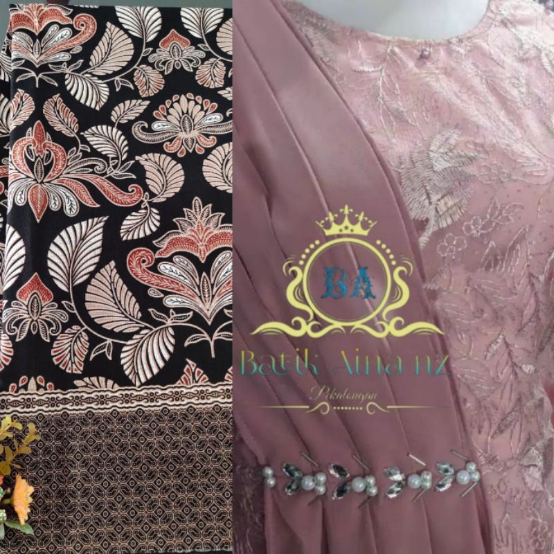 KEBAYA COUPLE MODERN KEBAYA LAMARAN WISUDA TUNANGAN KEBAYA KONDANGAN-KEBAYA+ROK (DUSTY)