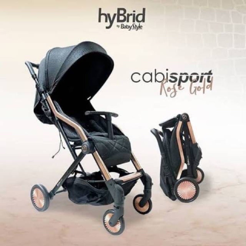 Hybrid Cabi Sport Rose Gold Premium Stroller (FREE BAG)