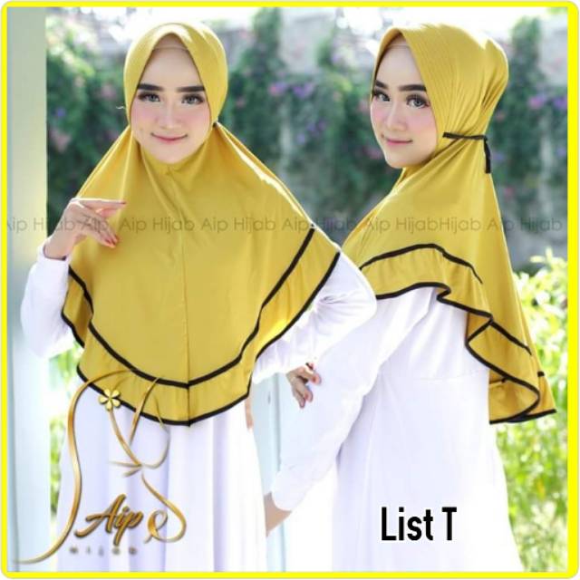 Jilbab hijab kerudung instan Aip List T