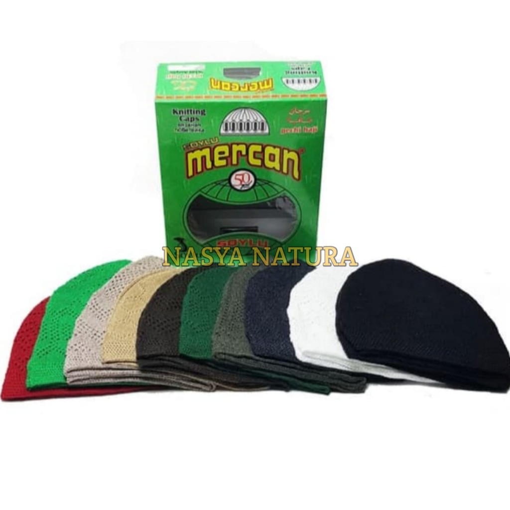 Peci Rajut Mercan Turki Warna