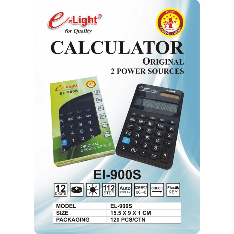 

Calculator / Kalkulator E-Light EL-900