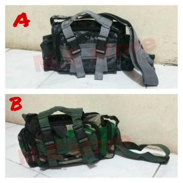 Tas samping/tas selempang army /tas loreng