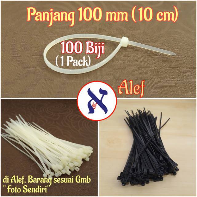 

2 Pack Kabel Cable Tie Tis Ties 100 mm 10cm Tali ikat