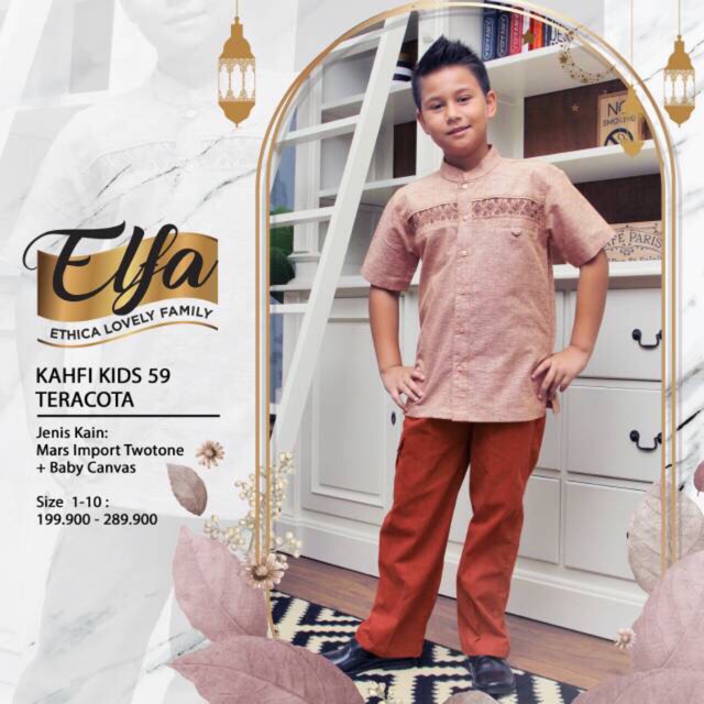 ELFA 104 TERACOTA💞 KAHFI KIDS 59 SET