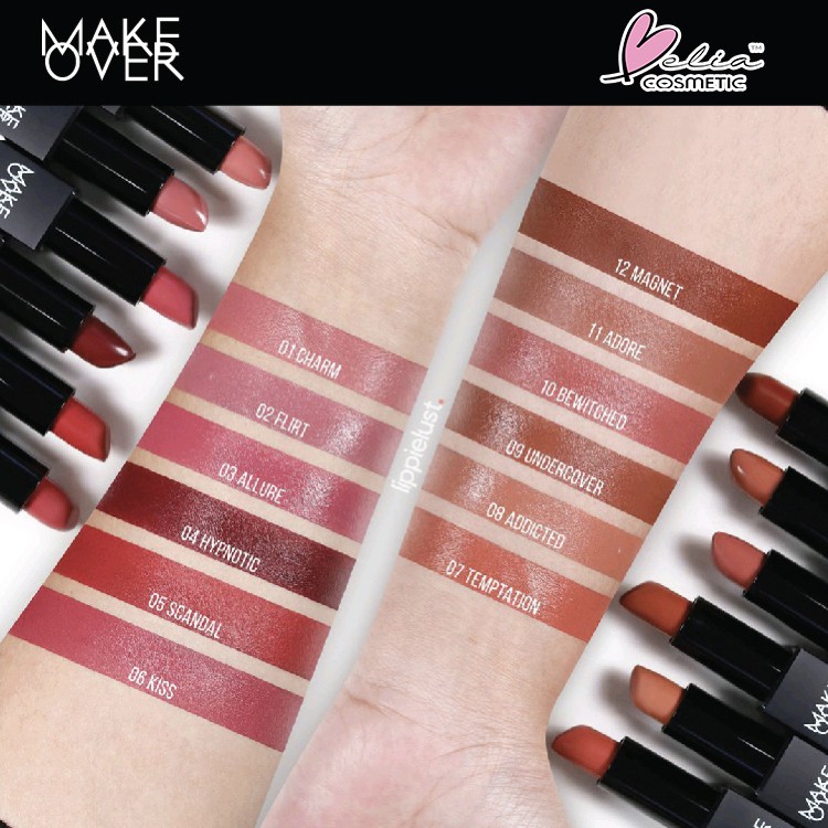 ❤ BELIA ❤ Make Over Color Hypnose Creamy Lipmatte Lipstick Lipstik BPOM 4.3g Makeover