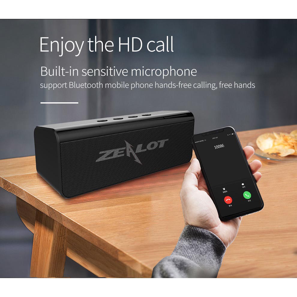 COD Portable Bluetooth Speaker 10W Zealot S31 - Black