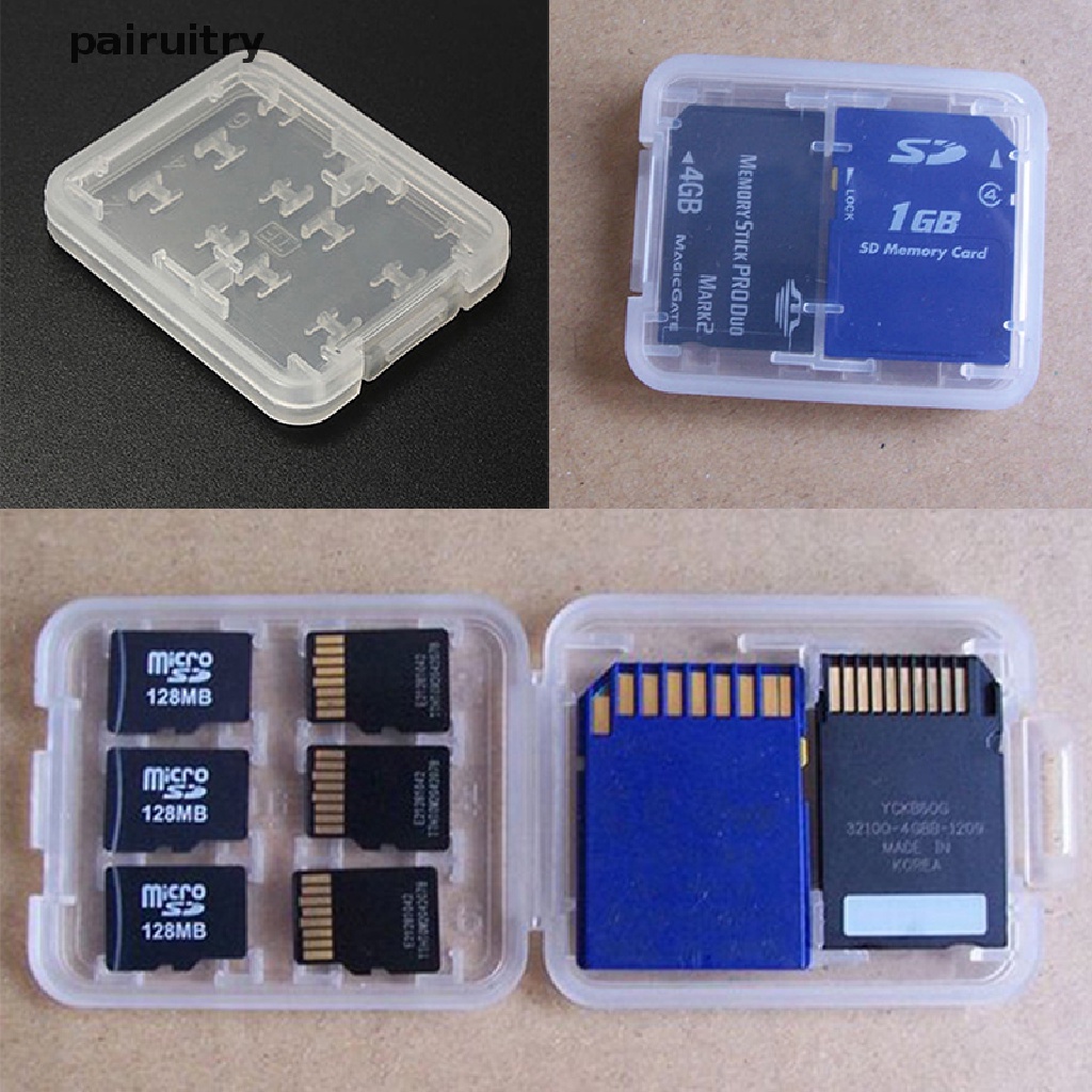 Prt Kotak Penyimpanan Memory Card Micro SD TF SDHC MSPD 8 Slot PRT