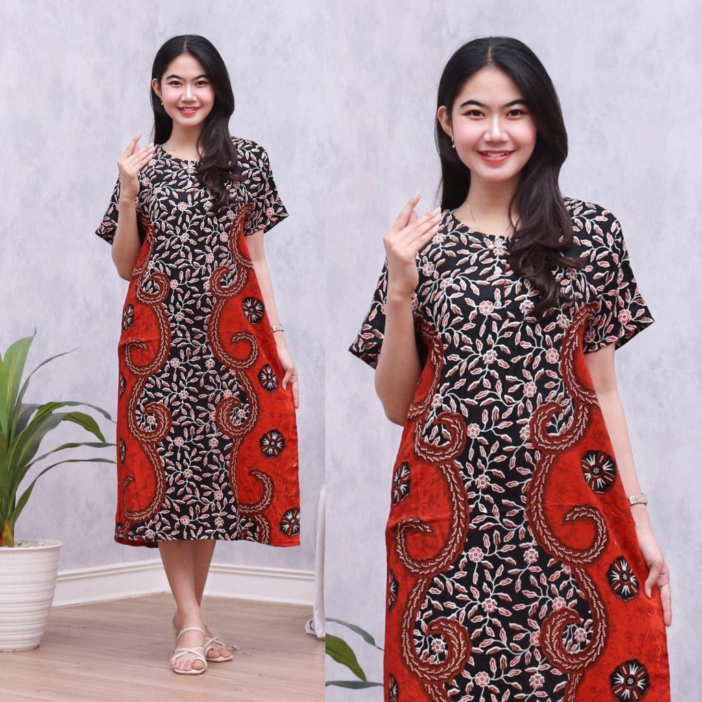 Daster Batik CORDELIA Dater Busui Daster Cantik Baju Tidur Baju Santai Baju Batik