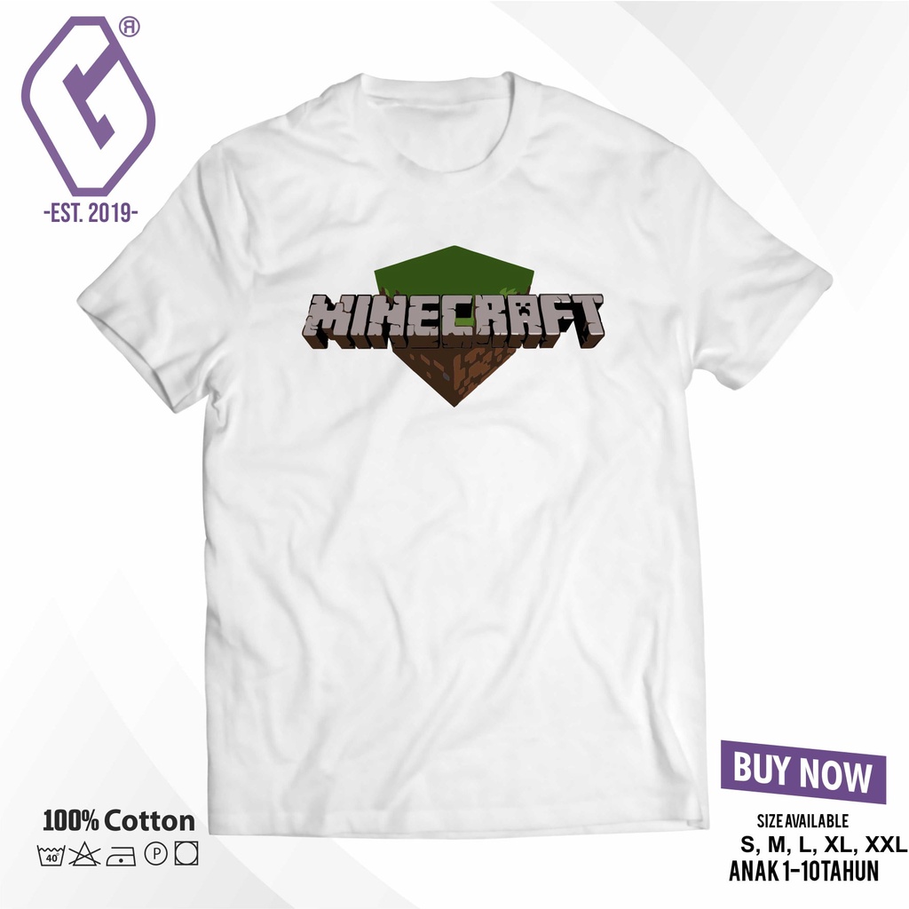 kaos minecraft games / baju game minecraft
