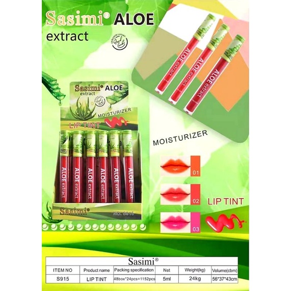 LIPTINT SASIMI EXTRACT ALOEVERA S 915 HARGA ECERAN