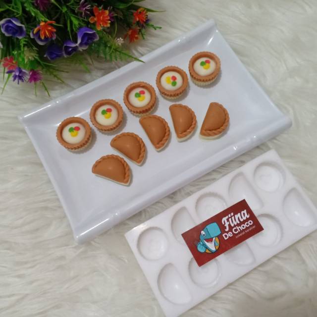 HCM488 Cetakan Coklat bentuk Pastel-Pai Buah
