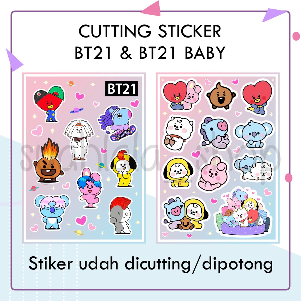 CUTTING STIKER BT21 DECO STIKER BT21 BABY