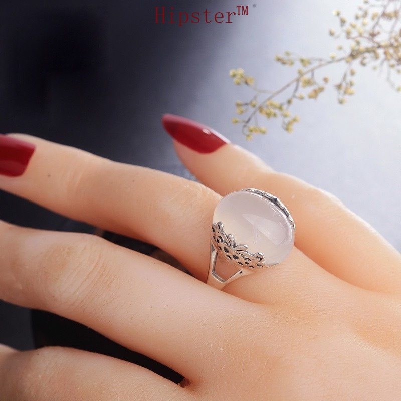 Hot Sale Exaggerated Personalized Luxury Inlaid Ruby Open Ring