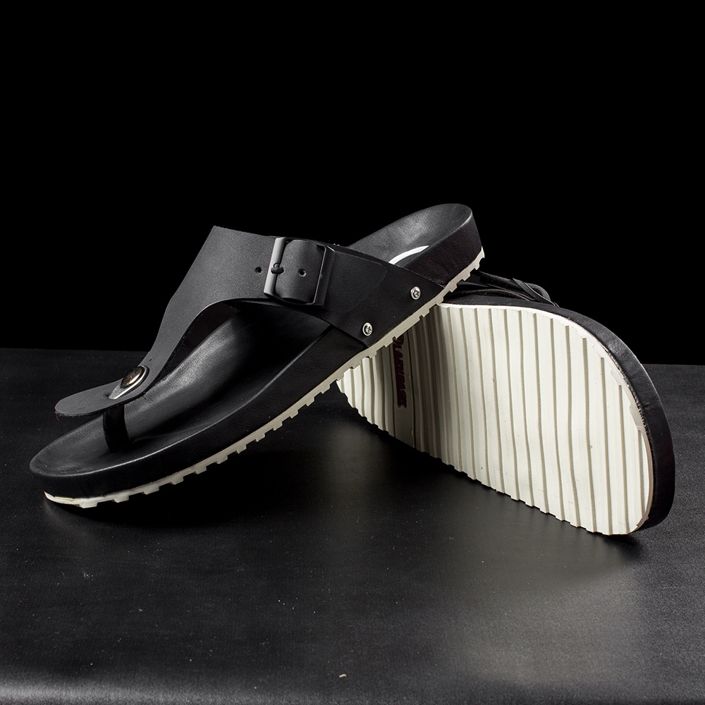 SANDFORD BLACK |ManNeedMe x FLAZHBACK| Sandal Pria Cowok Sendal Jepit Casual ORIGINAL