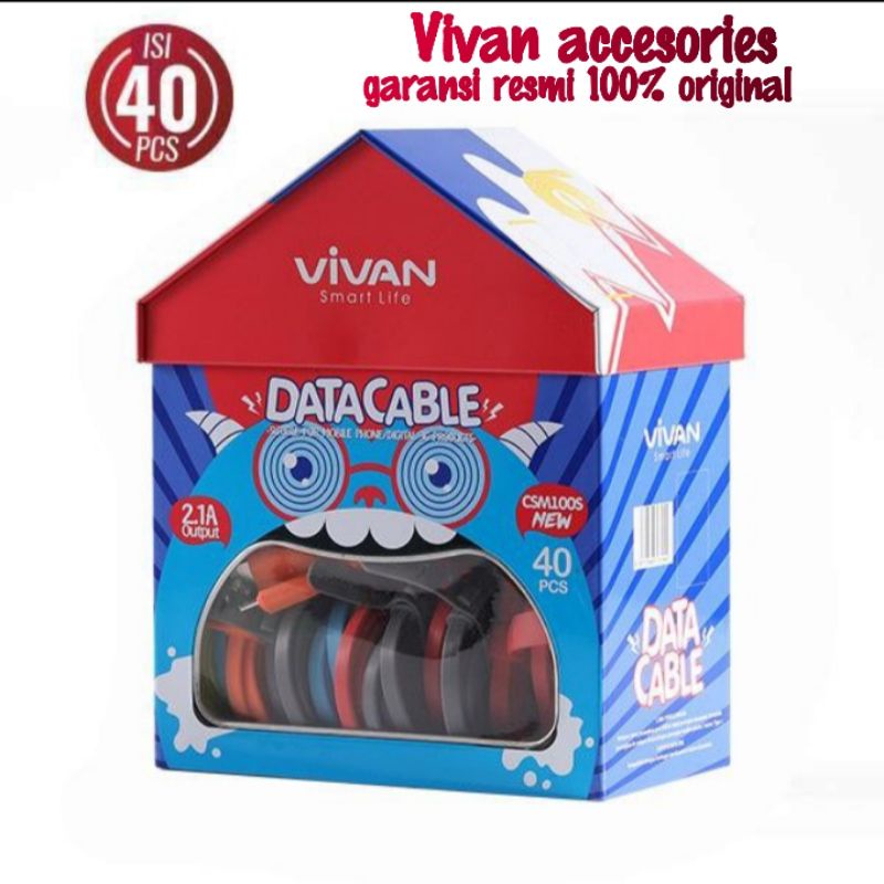 Kabel data Vivan micro USB CSM100S Per PCS