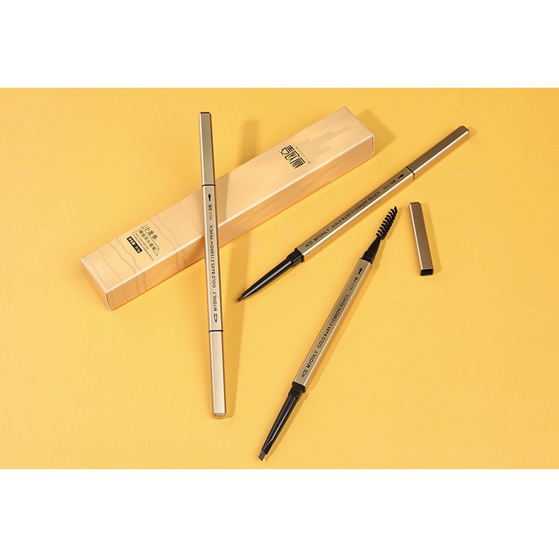 [MYONLY] Pensil Alis Kepala Ganda Tahan Air Sangat Halus Eyebrow Pencil