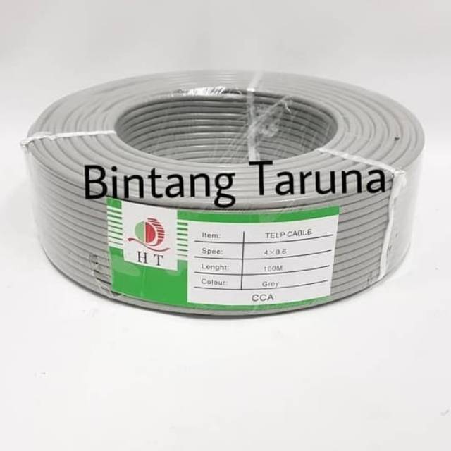 Kabel buat Intercom Serat tunggal isi 4 kawat Kabel HT Series 15 Meter