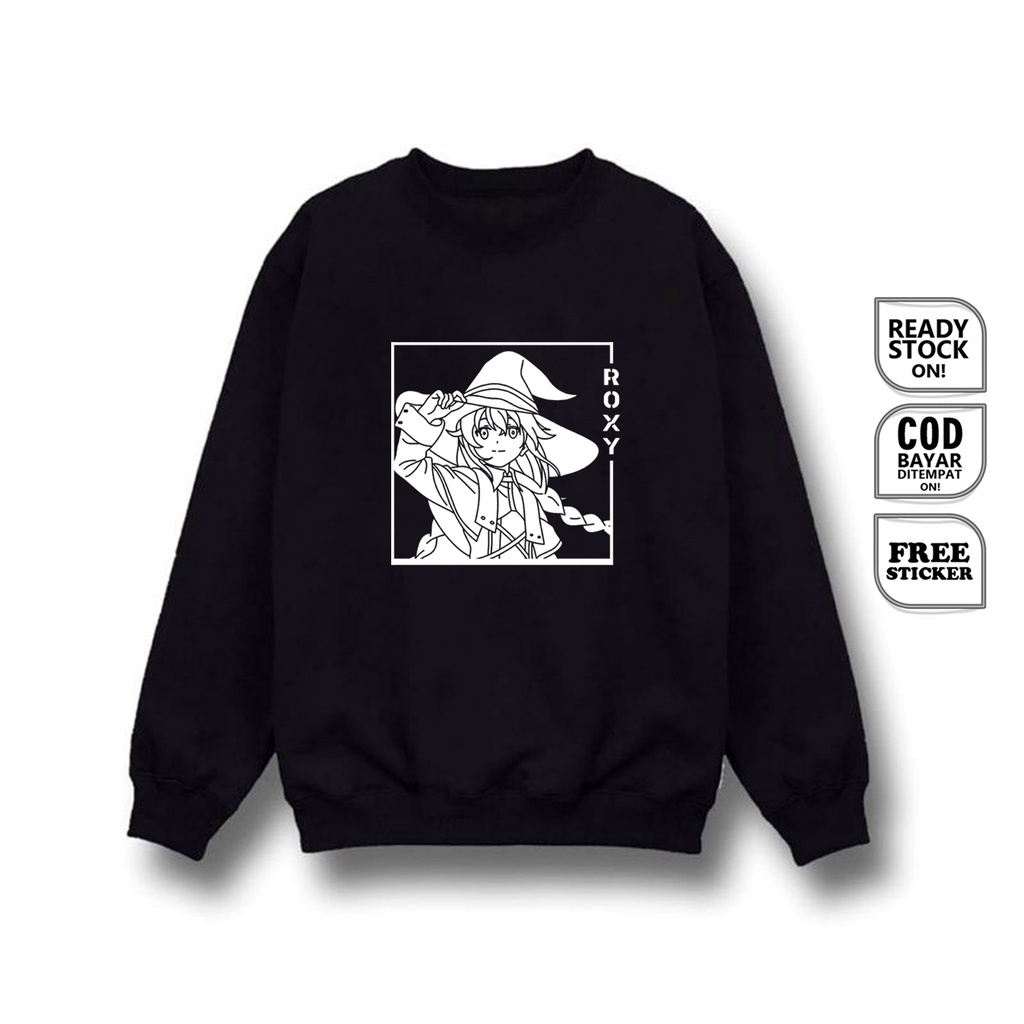 SWEATER WAIFU ROXY MIGURDIA ANIME MANGA MUSHOKU TENSEI WIBU OTAKU RUDEUS BAJU JEPANG JAPAN CULTURE ERIS BOREAS ELINALISE DRAGONROAD SYLPHIETTE LIGHT NOVEL COSPLAY SIGN CLOTH