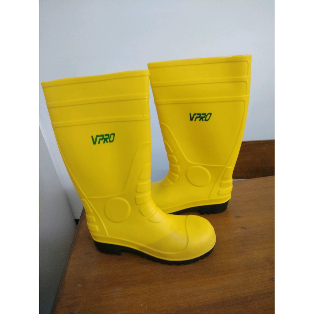 PROMO !!! VPRO Safety Boots / Sepatu Boots Kuning PVC Vistar High Quality