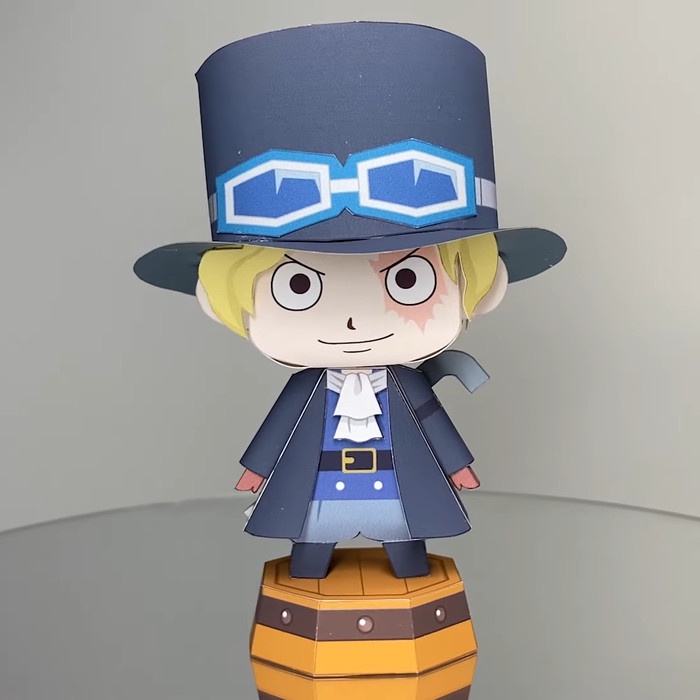 Chibi Sabo Miniatur One Piece Papercraft