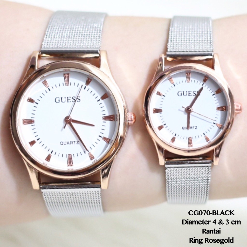Jam tangan Couple Guess Rantai Pasir