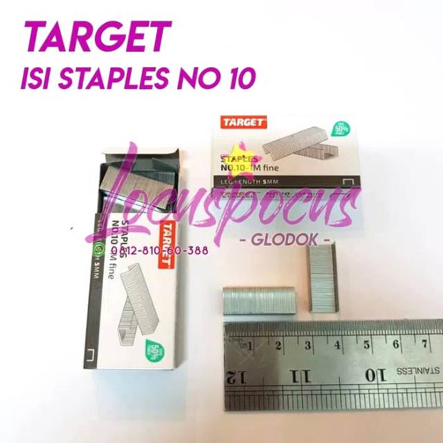 

TARGET isi staples No.10-1M Refill Steples Kecil No.10 High Quality