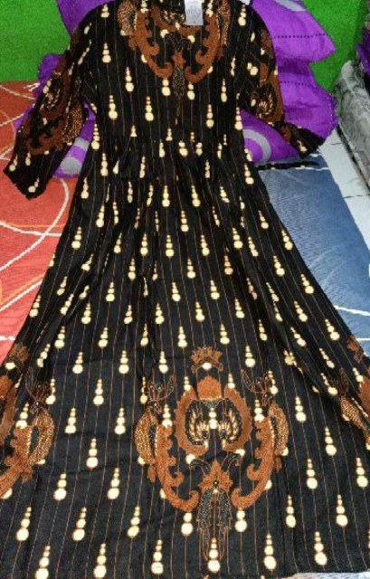 Batik Couple Keluarga Sania Ruffle Ori Ndoro Jowi Dnt Motif Charumba Termurah By Batik Famous