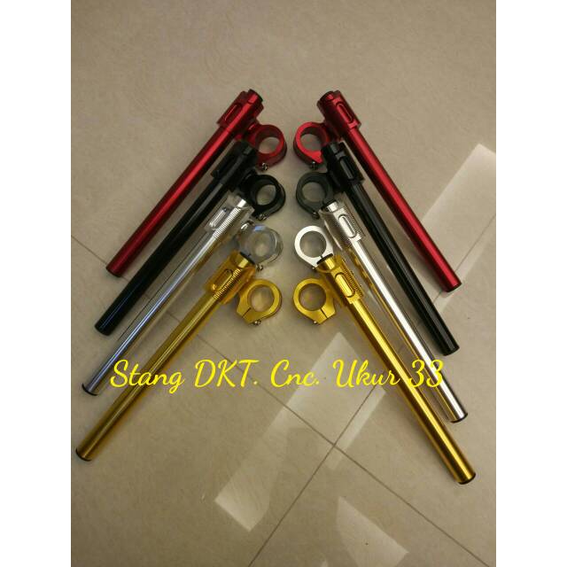 Stang jepit dtk cnc buat satria fu,cb150,cbr150,vixion,ninja150R/RR,R15 lama,scorpio,tiger,thunder