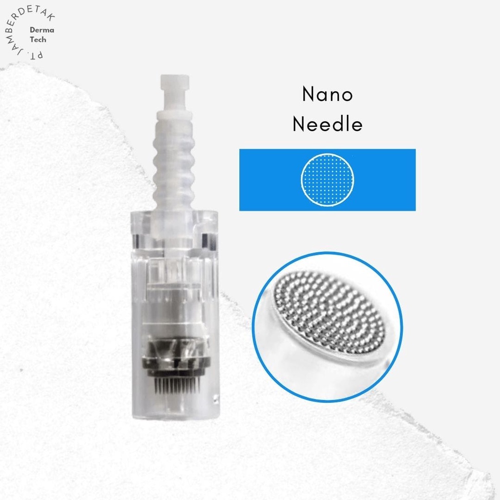 Jarum nano jarum 12 pin jarum 36 pin 1 pin 3 pin buat bb glow mts sulam alis bibir-NANO BULAT PUTIH