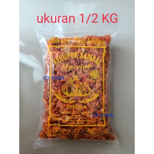 

Keripik Sambal Sibolga 1/2KG ( 500 Gram ) Halal CAP BAWANG