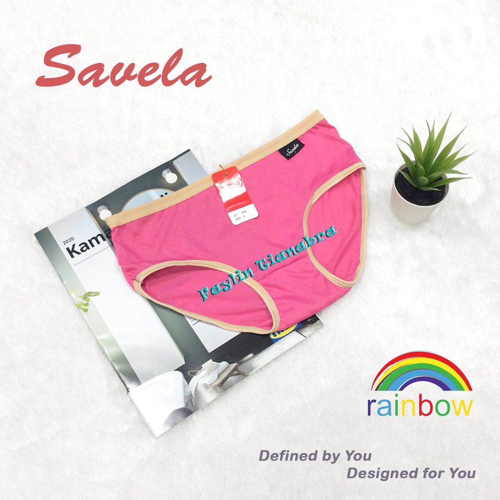 SAVELA | Celana Dalam Wanita RAINBOW / CD Extra Lembut Simpel dan Cantik / art SVL 696K