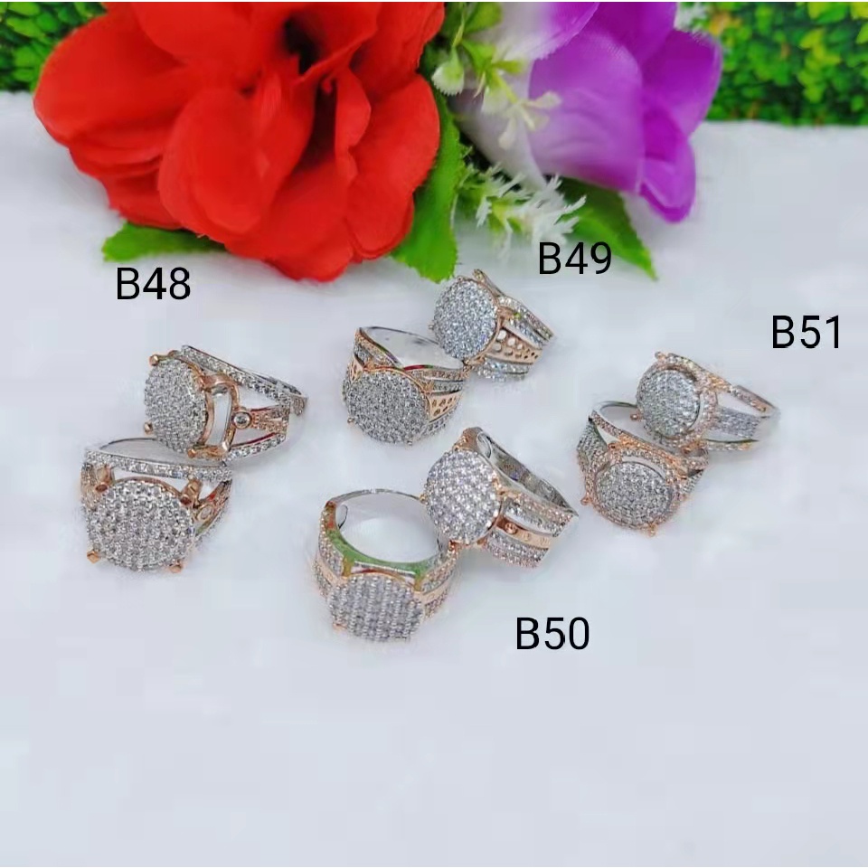 Cincin Kombinasi Permata Lapis Emas Perhiasan Xuping B48-51