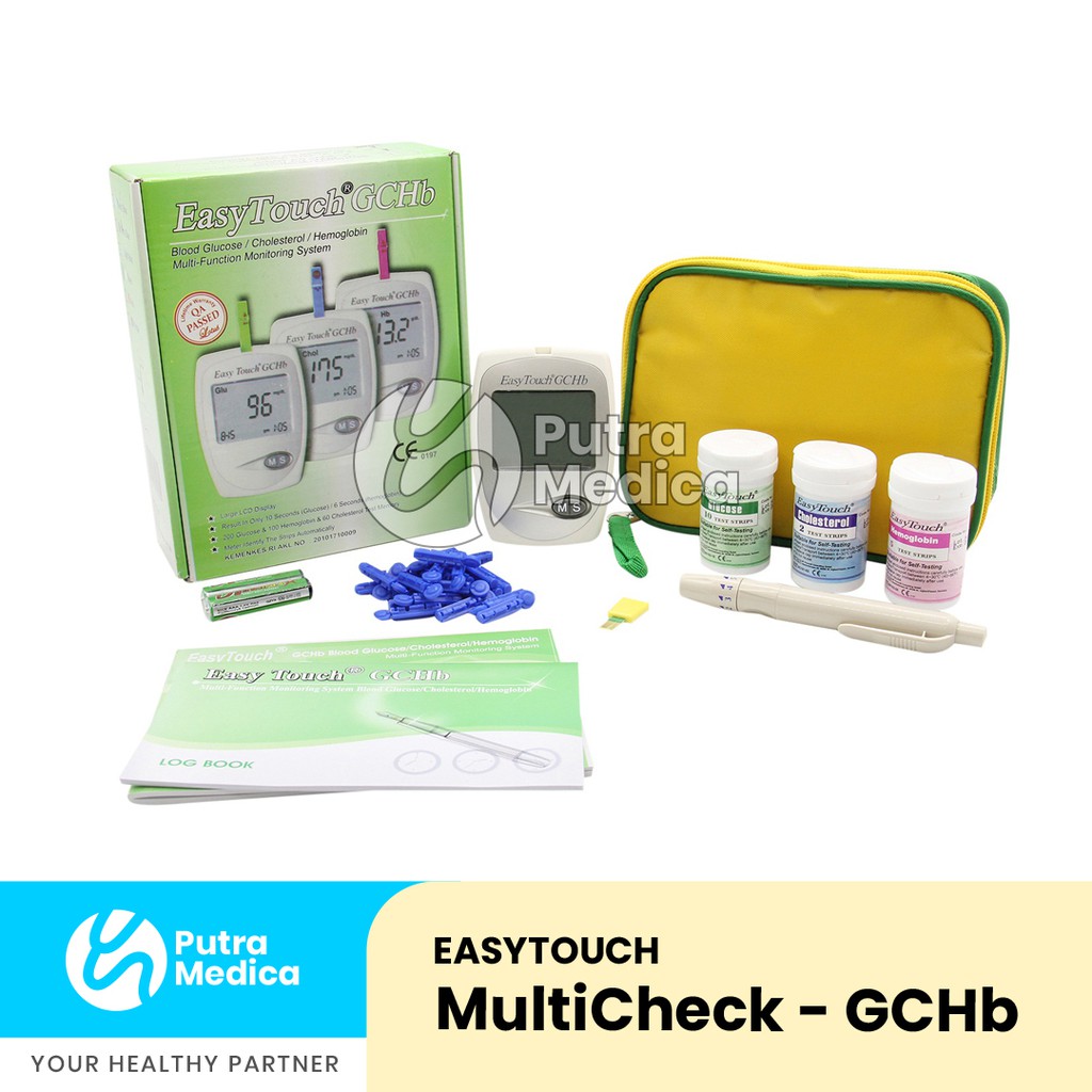 Easytouch GCHb 3in1 (Glucose, Cholesterol, Hemoglobin) / Alat Cek Darah