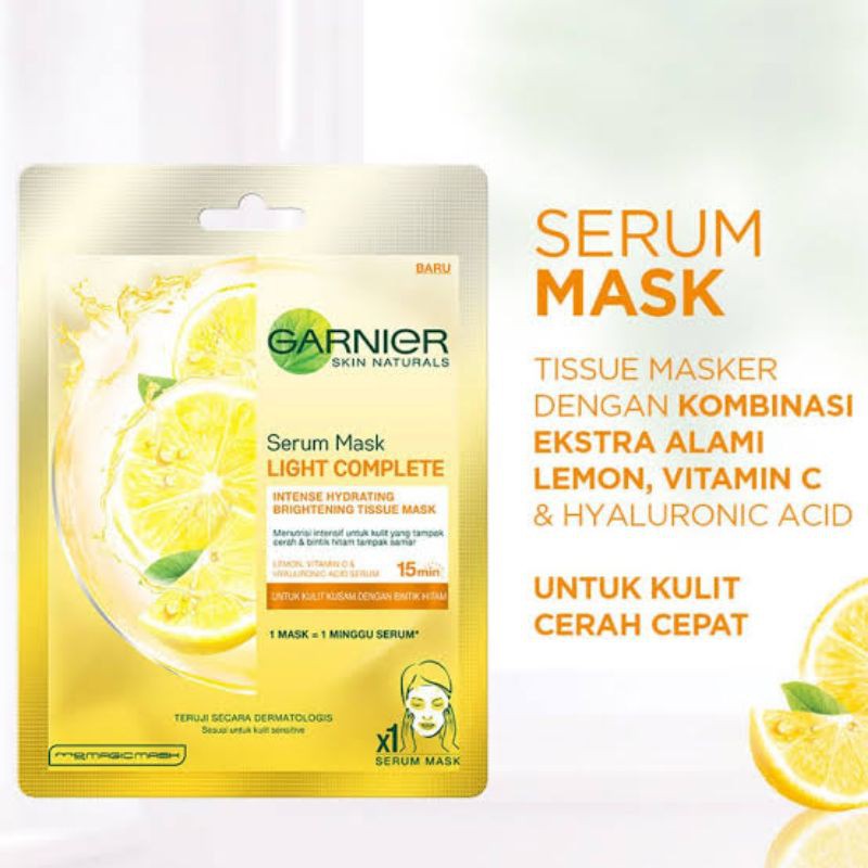 Garnier serum mask light complete