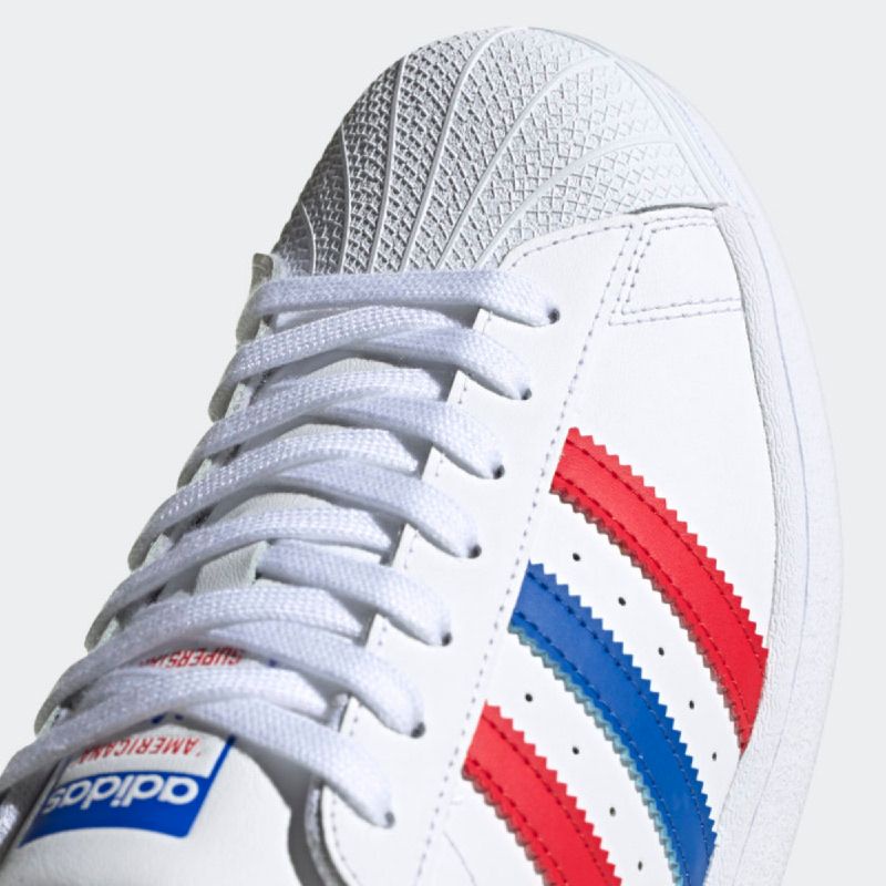 superstar white blue red