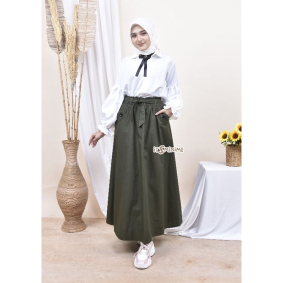 Rok Panjang Youri Skirt / Korean Style (Bisa COD)