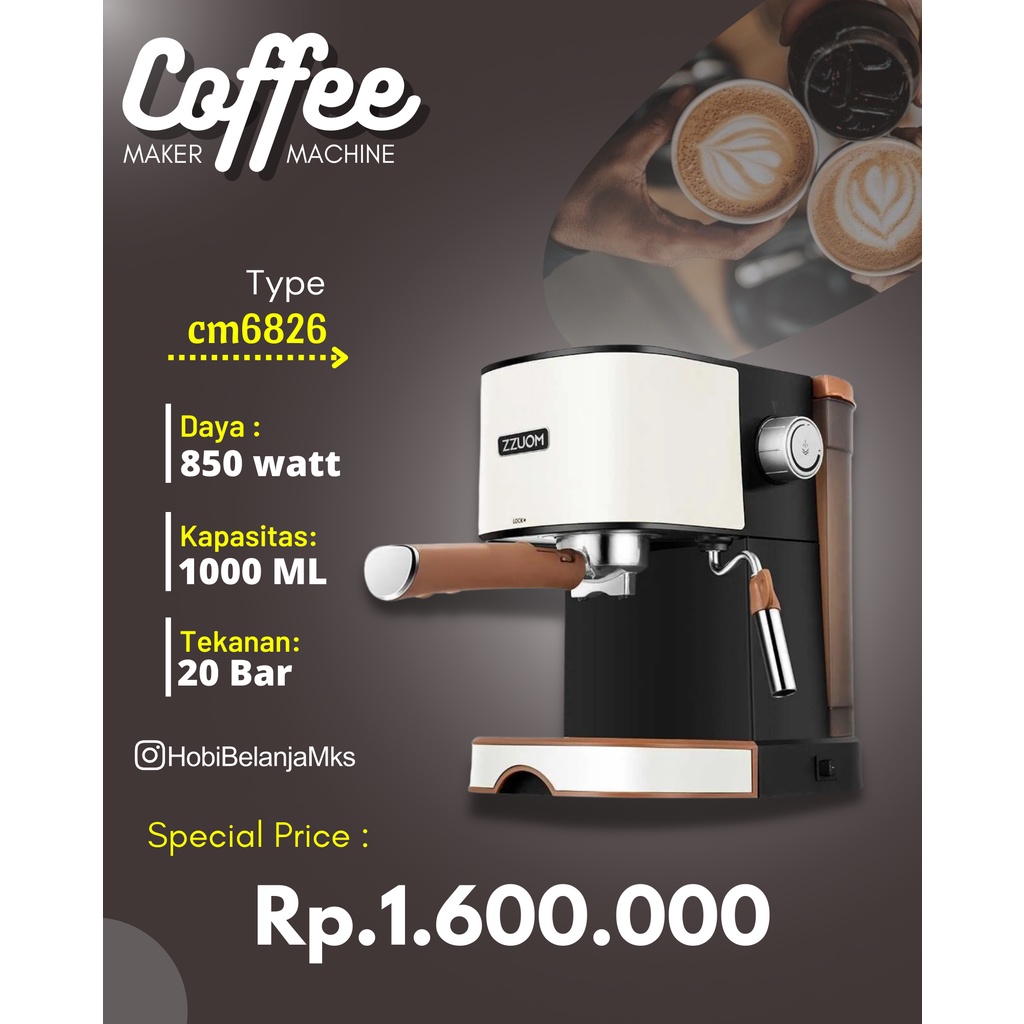 

Mesin Kopi Zzuom Klasik 20 bar Untuk Rumahan