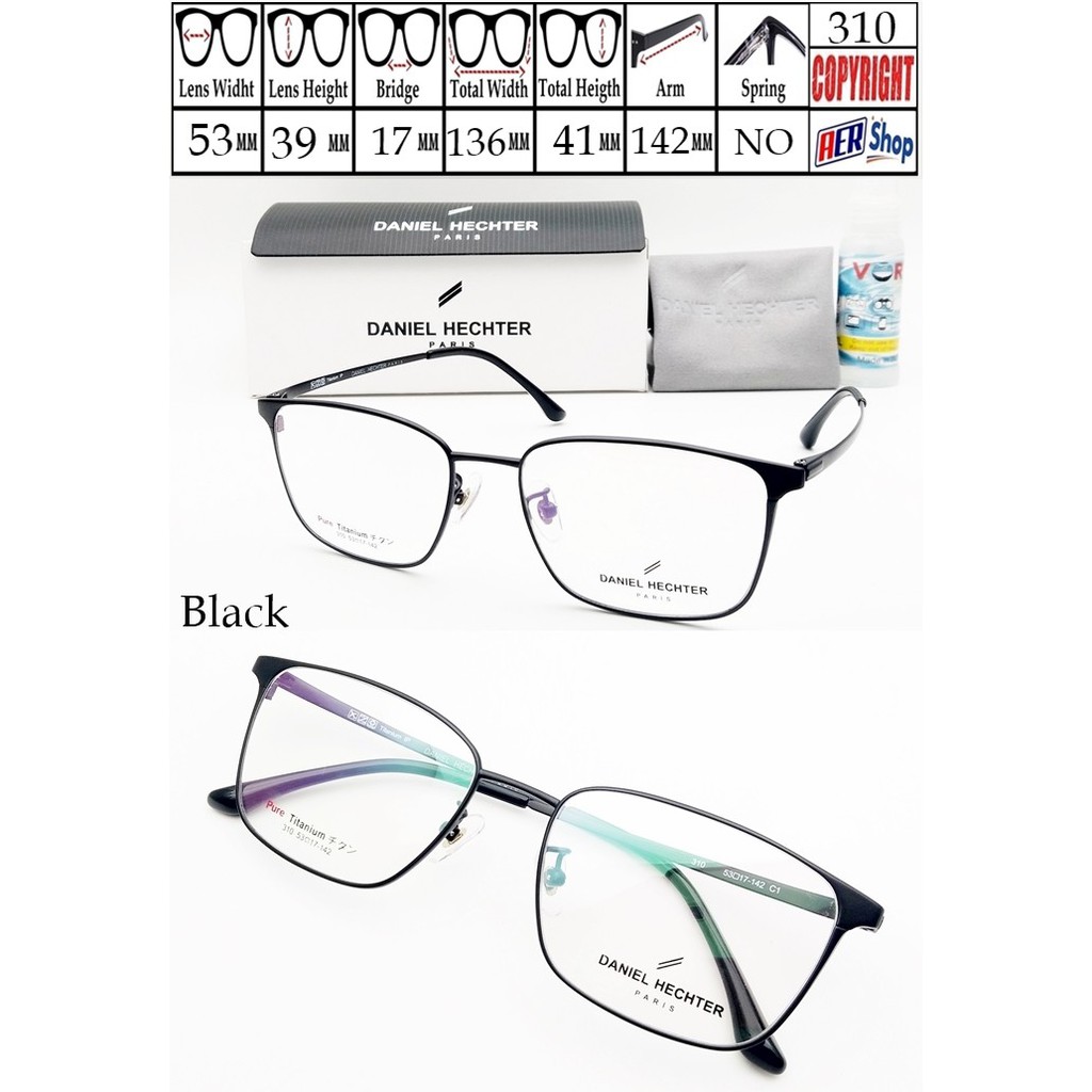 Frame kacamata original DANIEL HECHTER PARIS pure titanium frame sport terbaru