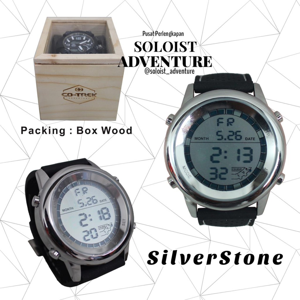 Jam Tangan Digital Watch Cotrek Silverstone Original Expedition / Jam T