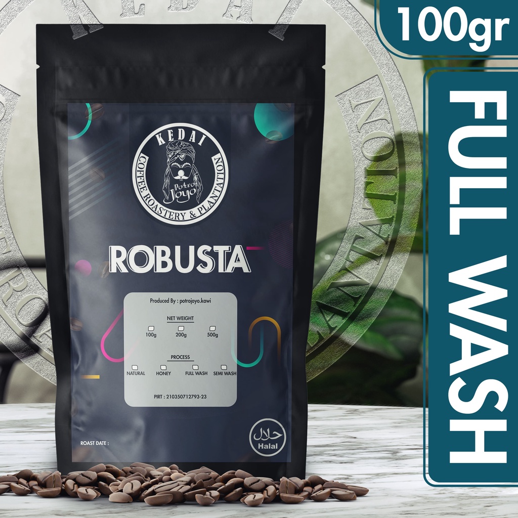 

Robusta Specialty Full Wash 100 Gram Premium Coffee Kopi Jawa - Malang POTROJOYO