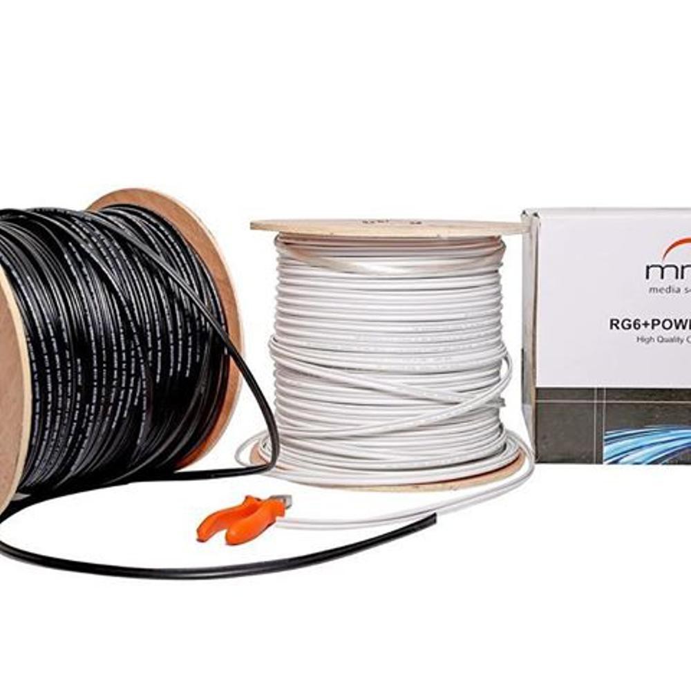 KABEL CCTV MMP COAXIAL RG6 + POWER WARNA PUTIH eceran 30 meter | Shopee