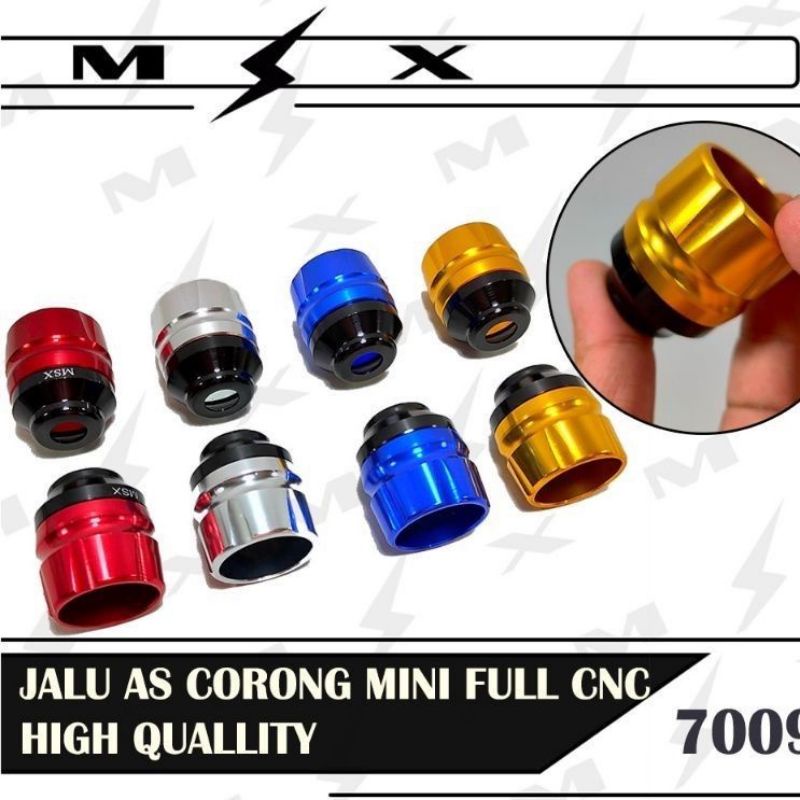 Jalu As Roda depan full cnc Model Corong universal semua motor Beat Mio scoopy vario nmax pcx