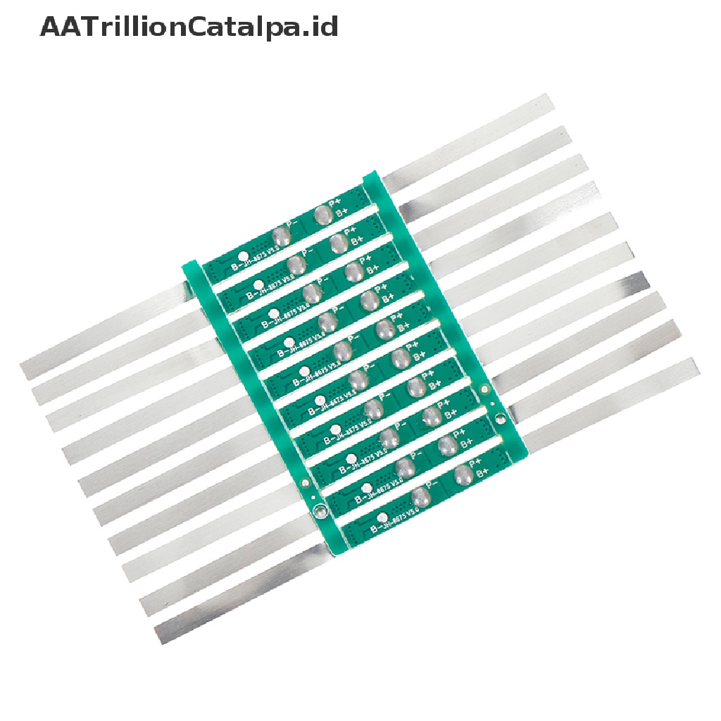 10pcs Papan Pelindung BMS 2A Untuk 1S 3.7V 18650 Li-ion lithium battery cell
