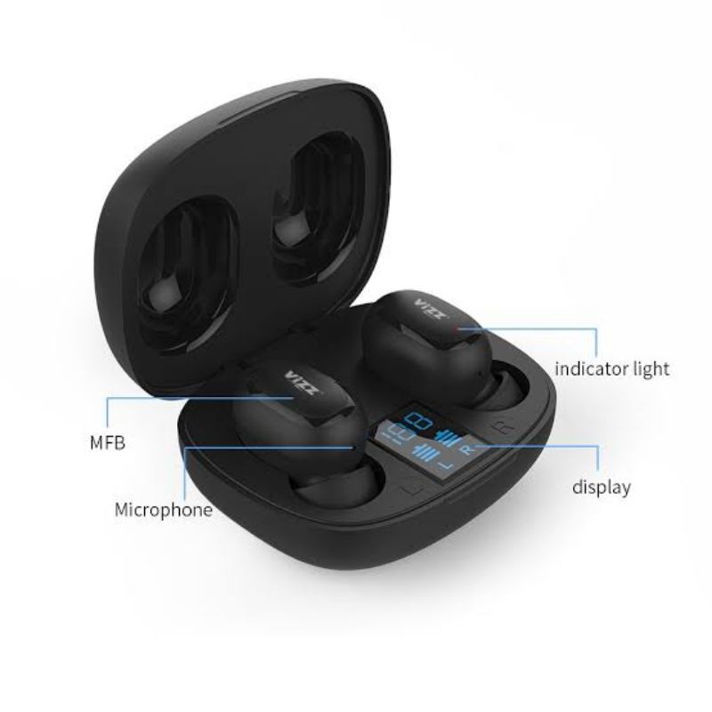 Headset Wireless Vizz V40 Earphones Bluetooth TWS Bluetooth Handsfree Vizz