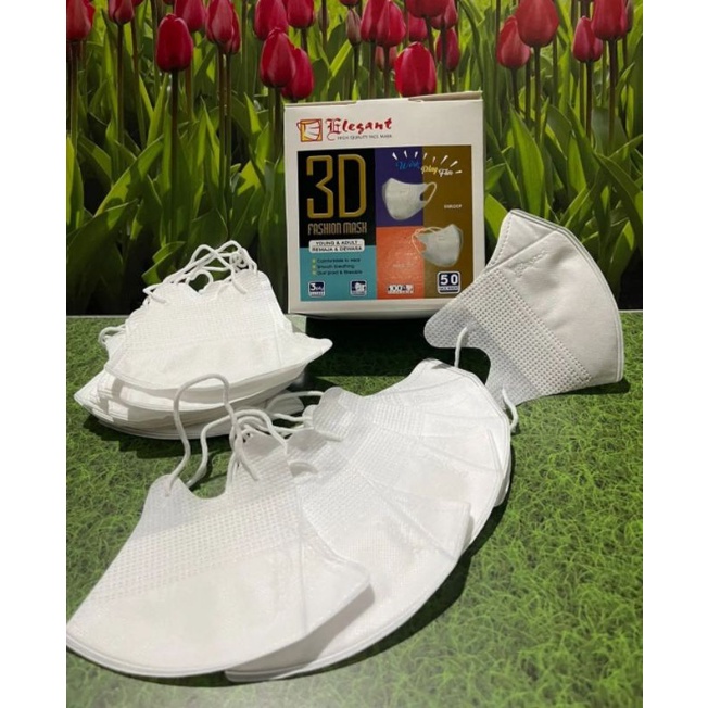 Masker Duckbill 3Ply ELEGANT Korean Mask Ijin Kemenkes