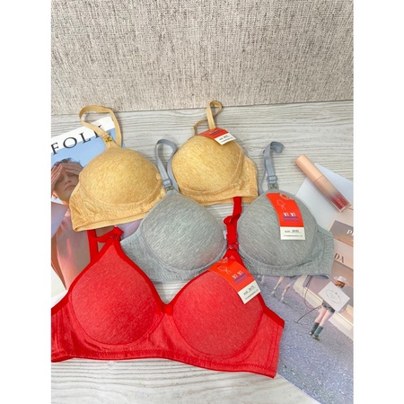 bh bra remaja polos tanpa kawat busa tipis cup kecil A size 32 34 36 38