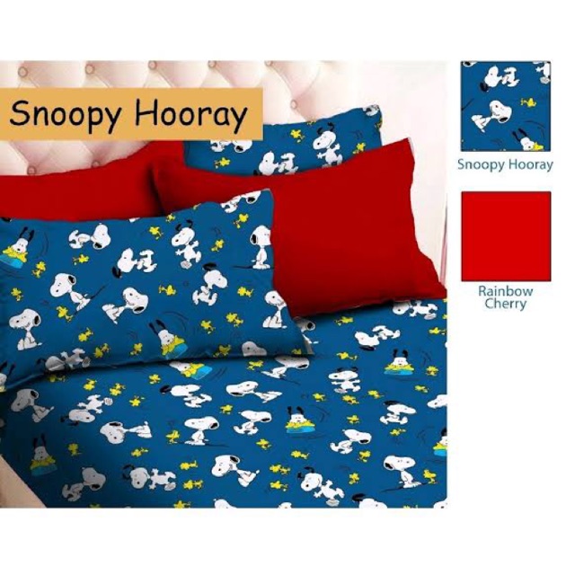 kain sprei meteran snoopy hooray star
