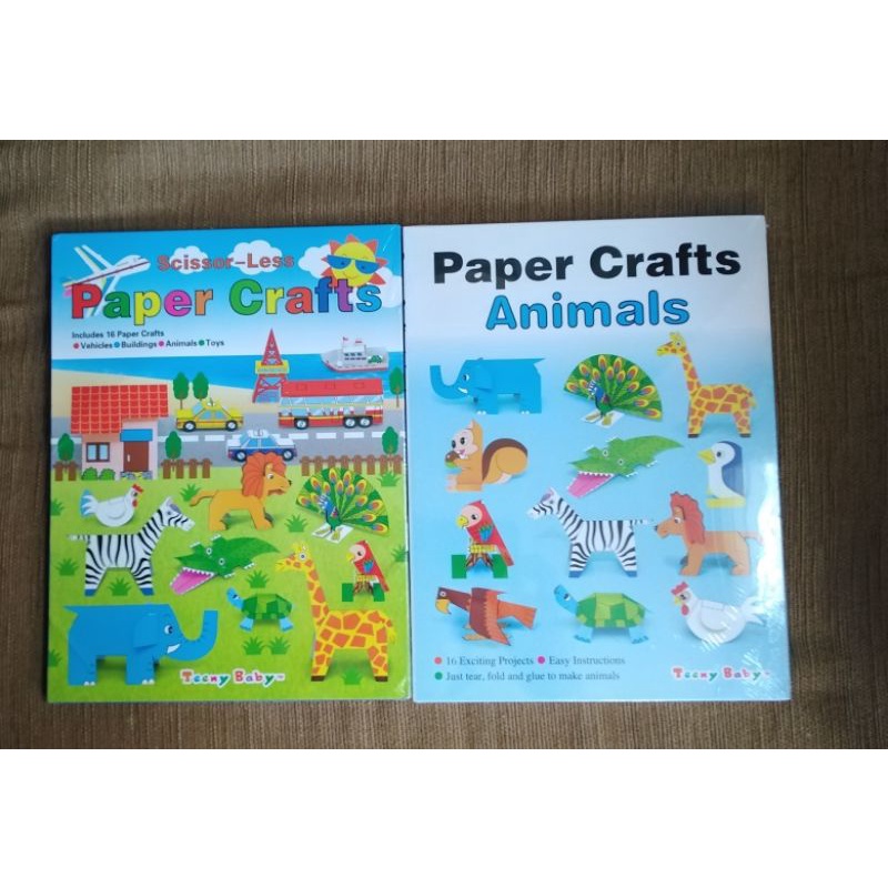 Buku aktifitas aktivitas anak balita paper craft / paper cut