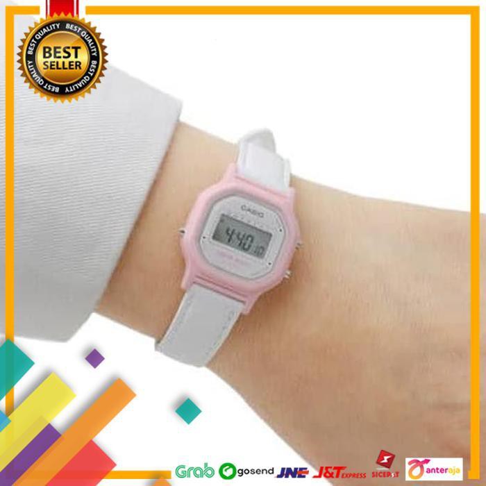 DEAL.. CASIO LA-11WL-4ADF - JAM TANGAN WANITA - MINI SIZE - PUTIH PINK LA11WL ..TERLARIS